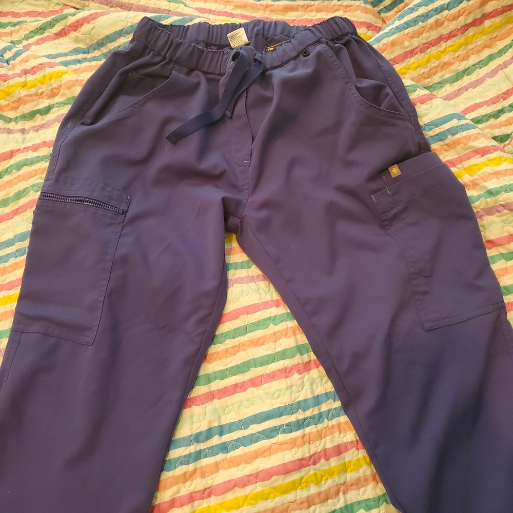 Deep Royal Blue Figs Torbeck cargo pants